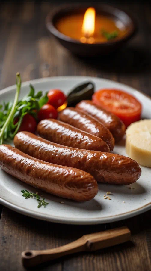 **Prompt :** *sausage plate*, créé par [owladsagency](https://app.leonardo.ai/profile/owladsagency)