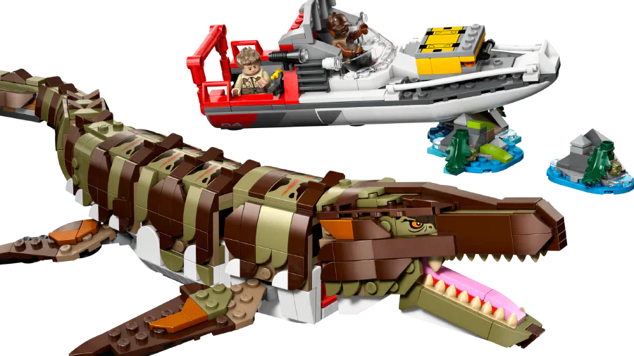 Image de couverture pour Brick-Built Mosasaurus Boat Mission