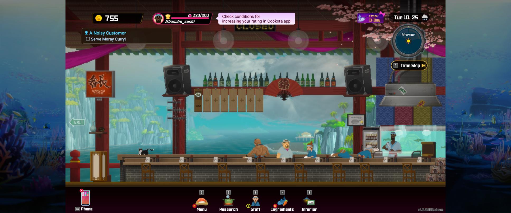 Le restaurant, pas encore tout à fait personnalisé AKoTTZ