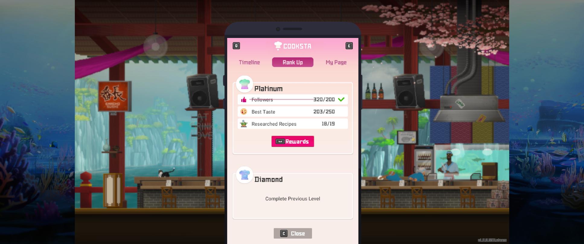 L'application Cooksta permet de faire évoluer son restaurant jusqu'au niveau *Diamond*... xq8mSp