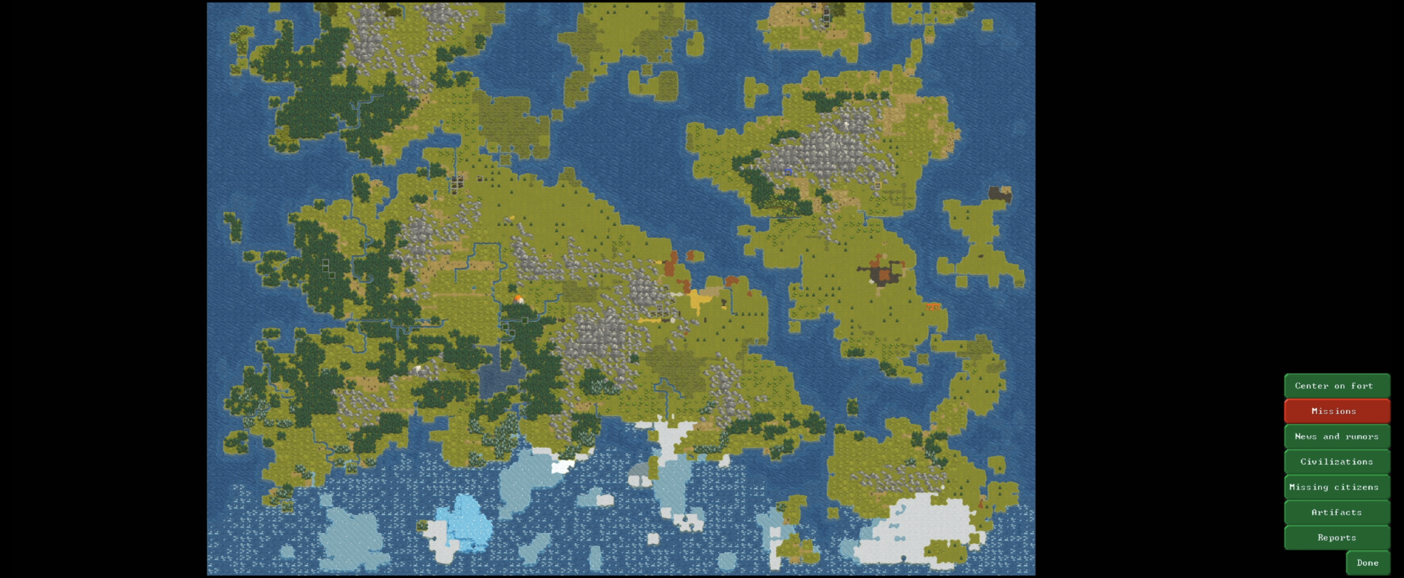 La carte du monde de ma dernière partie YByLoi