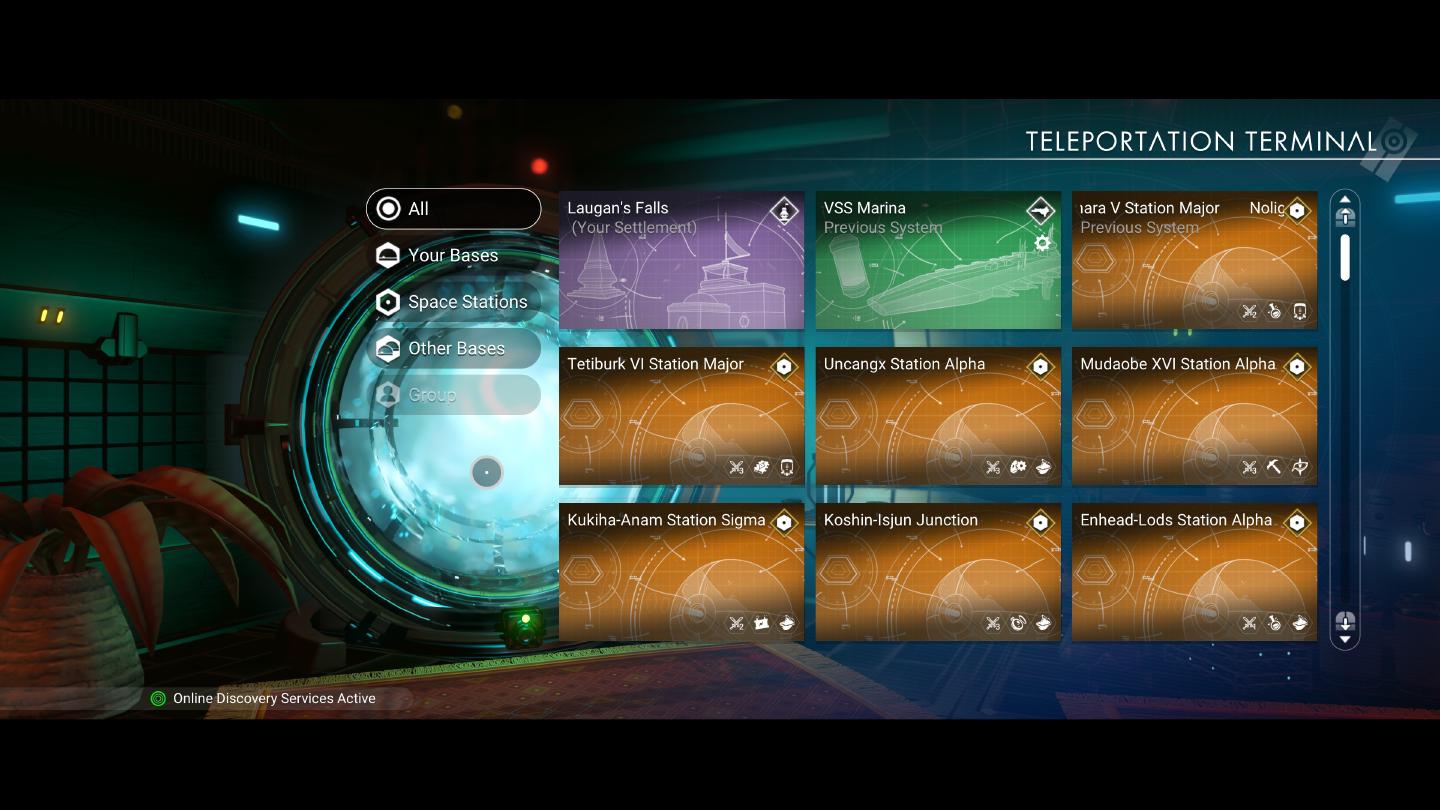 Les terminaux de téléportation, présents dans toutes les stations spatiales, permettent d'aller et venir et de gagner du temps, notamment au cours des missions 5BYHTE