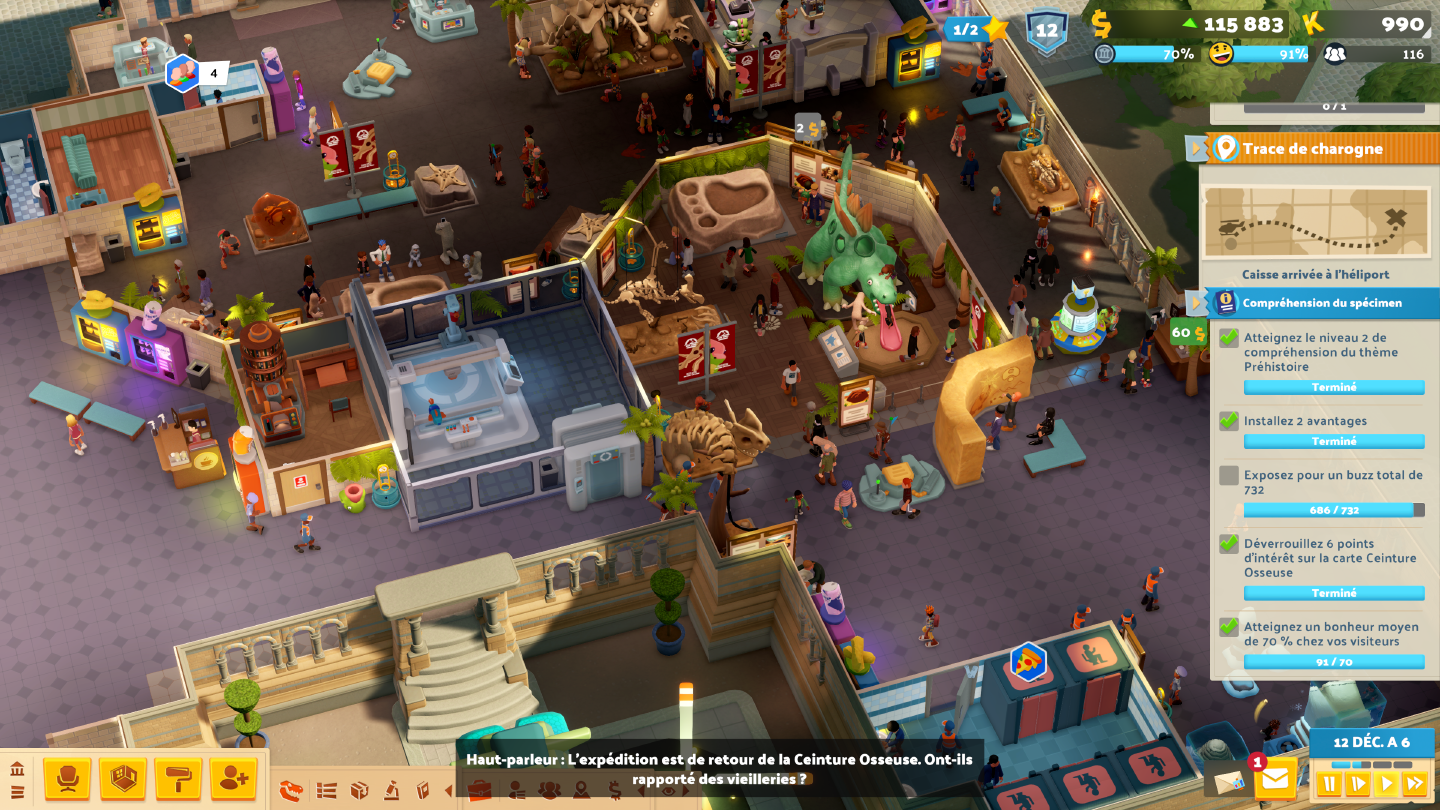 Capture d'écran du jeu Two Point Museum Capture d'écran du jeu Two Point Museum