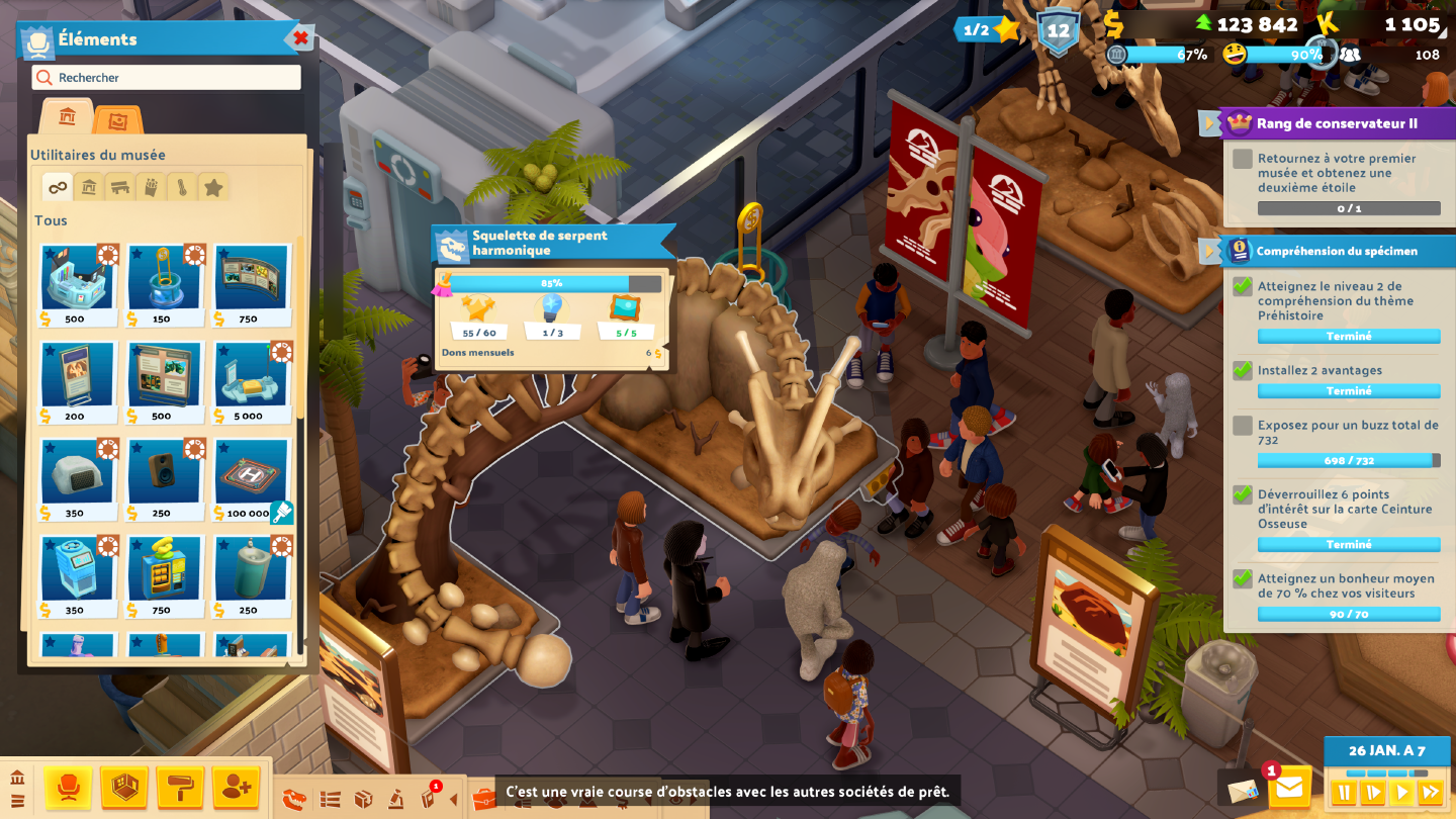 Capture d'écran du jeu Two Point Museum Capture d'écran du jeu Two Point Museum