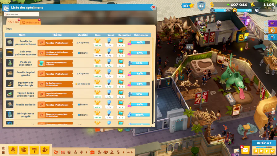 Capture d'écran du jeu Two Point Museum