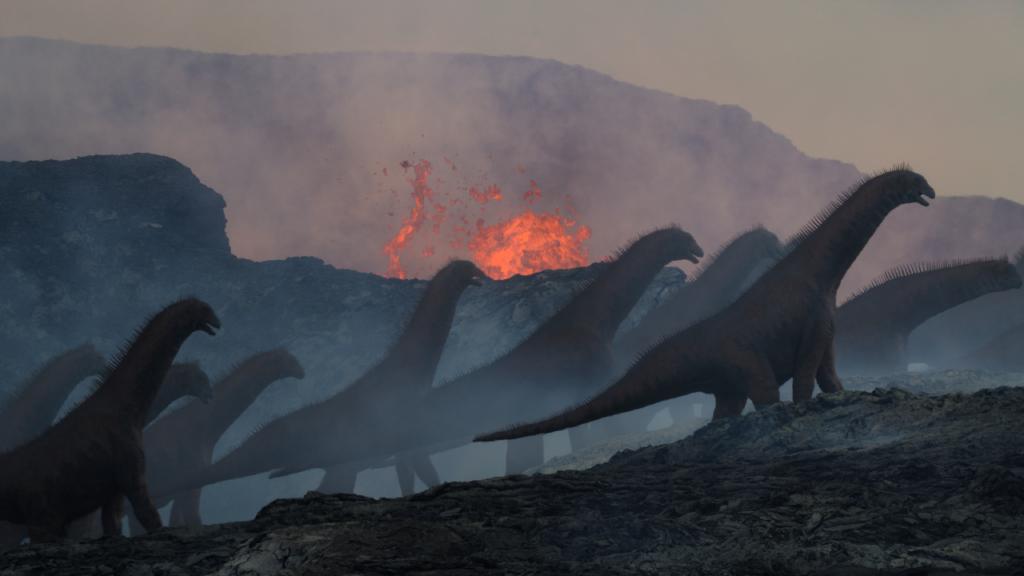 Des *Isisaurus* en quête d'un site de nidification EPNuHM