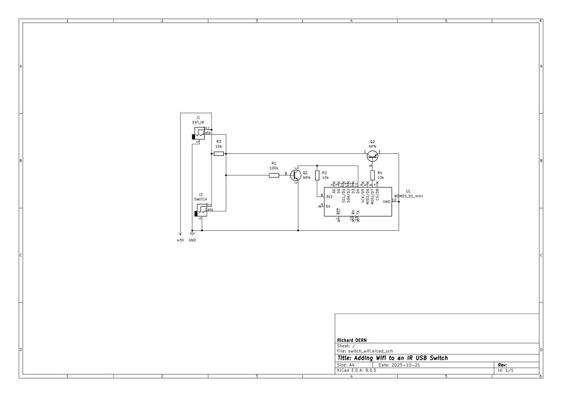 Pilotage d'un switch USB par le wifi