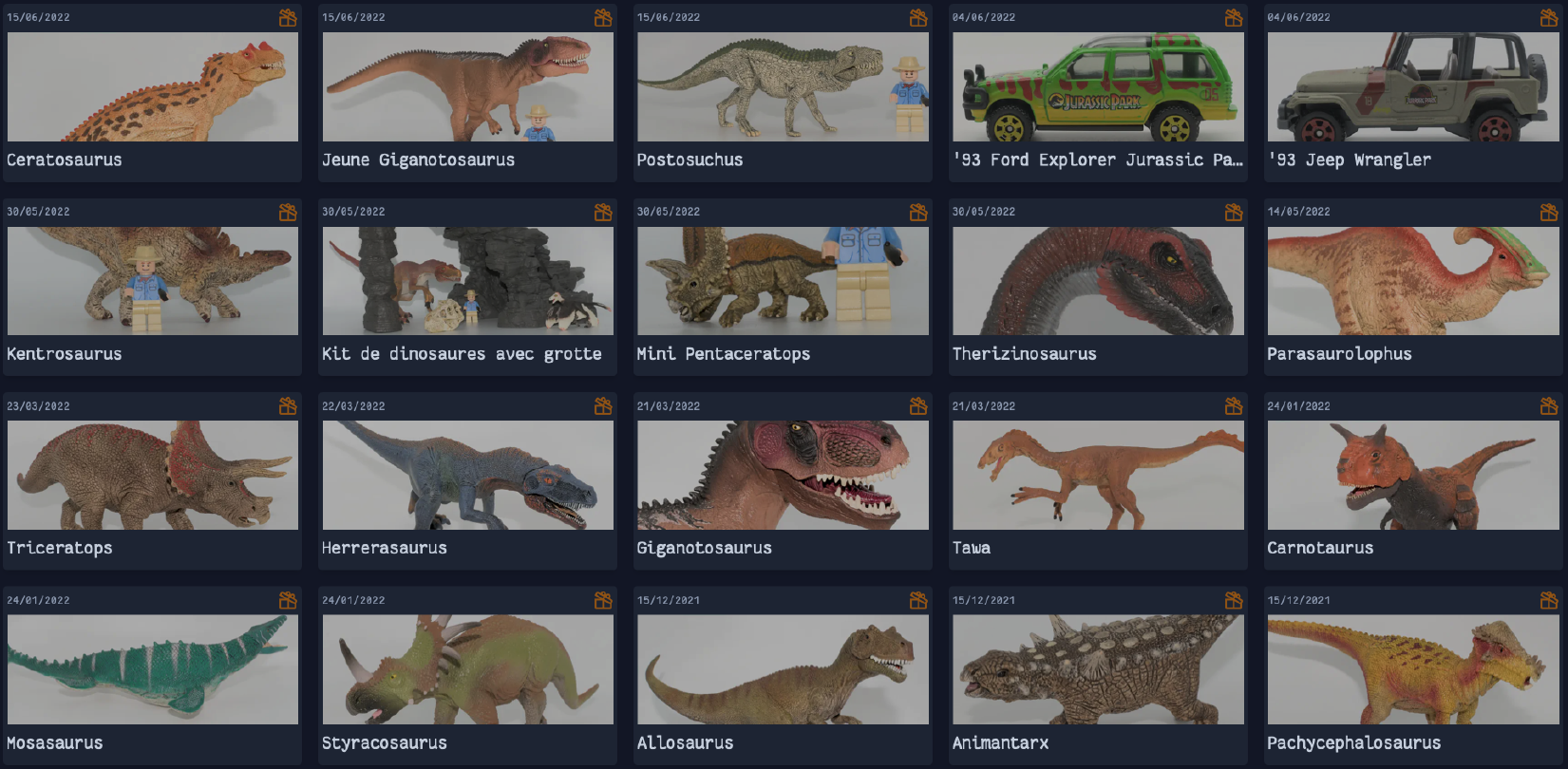 La liste de mes collectables n'est pas très engageante... tIAVMD