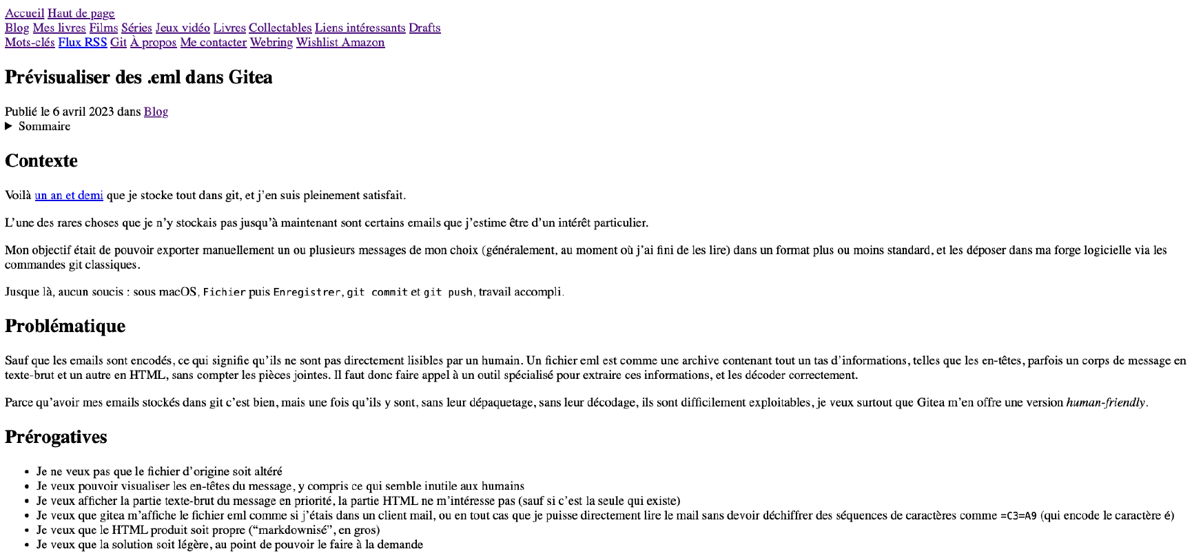 Mon site, sans feuille de style LOdjJu