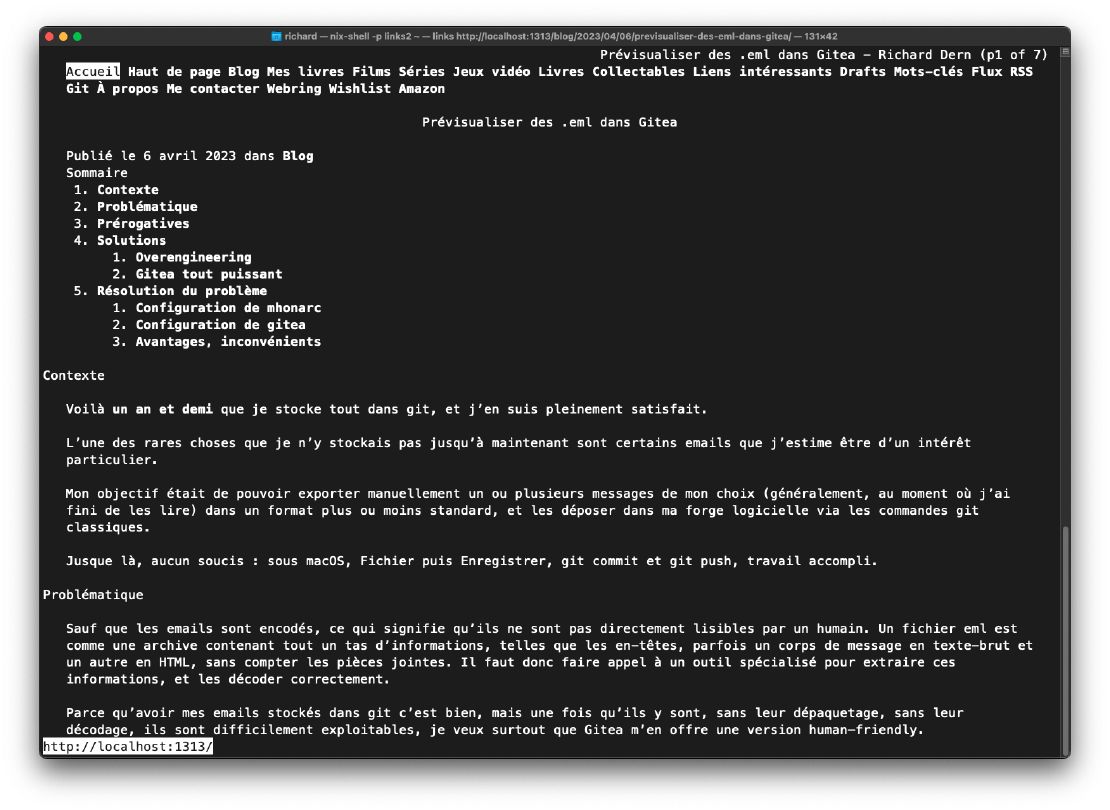 Mon site, dans links SVEA5r