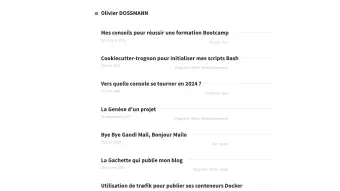 Image de couverture pour Olivier DOSSMANN · Olivier DOSSMANN