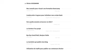 Image de couverture pour Olivier DOSSMANN · Olivier DOSSMANN