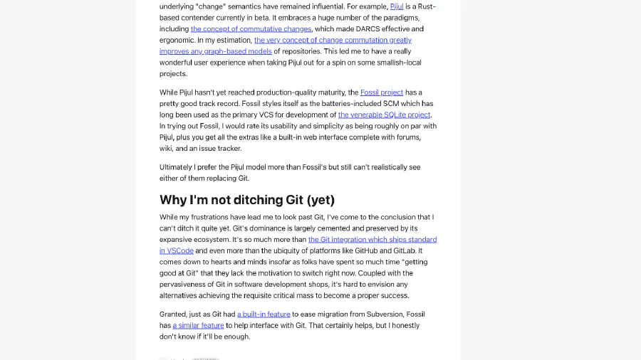 Image de couverture pour Is it time to look past Git? - DEV Community