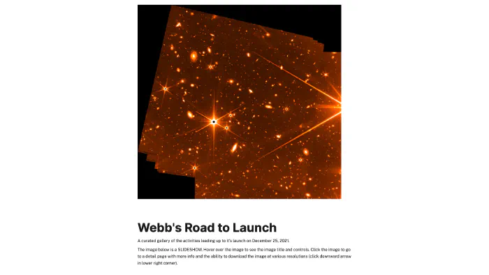 Image de couverture pour Webb Image Galleries - NASA Science