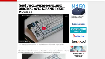 Image de couverture pour [DIY] Un clavier modulaire original avec écran e-Ink et molette