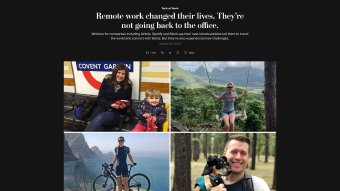 Image de couverture pour Permanent remote workers enjoy the flexibility, but face complications - The Washington Post