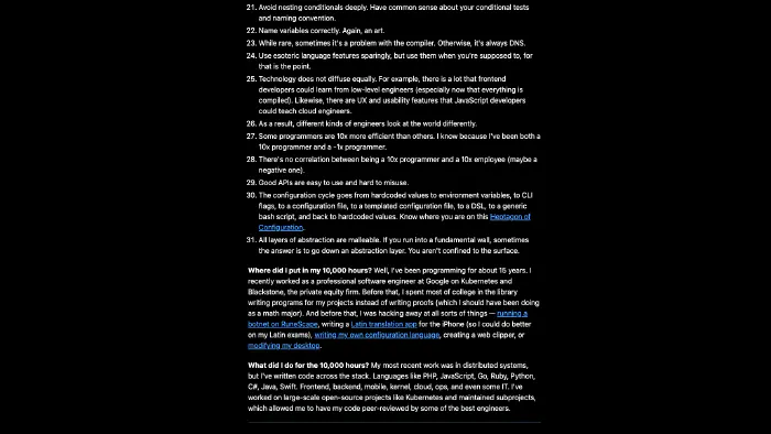 Image de couverture pour Reflections on 10,000 Hours of Programming