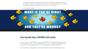 Image de couverture pour One decade later, GNOME still sucks | Felipe Contreras