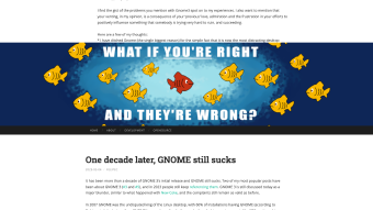 Image de couverture pour One decade later, GNOME still sucks | Felipe Contreras