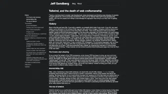 Image de couverture pour Tailwind, and the death of web craftsmanship • pdx.su