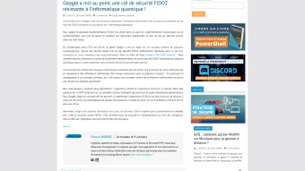 Image de couverture pour Google a développé une clé FIDO2 résistante à l'informatique quantique