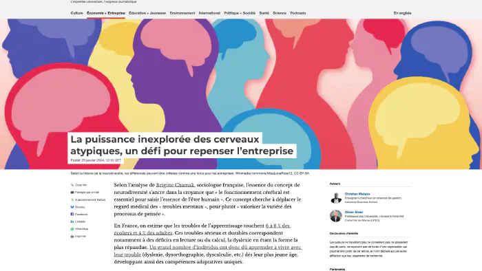 Image de couverture pour La puissance inexplorée des cerveaux atypiques, un défi pour repenser l’entreprise