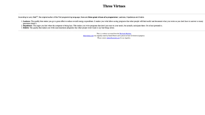 Image de couverture pour The Three Virtues of a GREAT Programmer