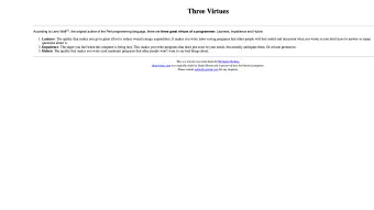 Image de couverture pour The Three Virtues of a GREAT Programmer