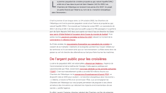 Image de couverture pour Des paquebots de croisière financés au nom de la transition écologique - Splann ! | ONG d'enquêtes journalistiques en Bretagne