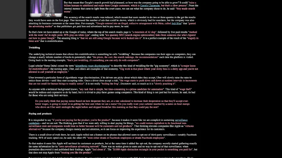 Image de couverture pour Cory Doctorow on how we lost the internet [LWN.net]