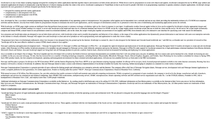 Image de couverture pour Netscape and Sun Microsystems today announced JavaScript