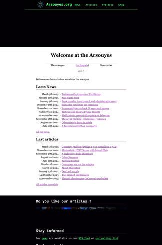 Couverture de Welcome at the Arsouyes