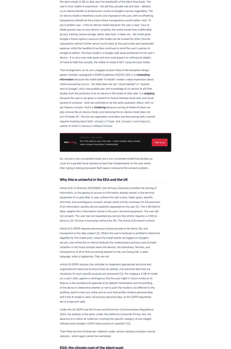 Couverture de Google Chrome silently installs a 4 GB AI model on your device without consent. At a billion-device scale the climate costs are insane. — That Privacy Guy!